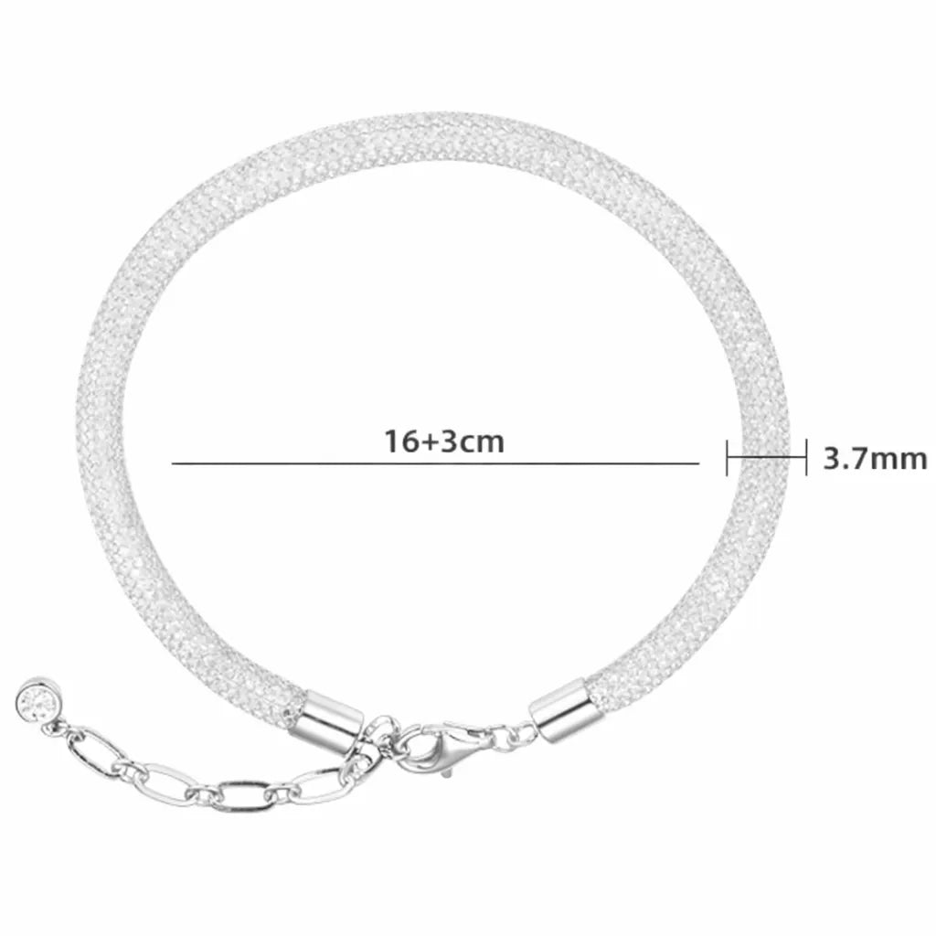 Sterling Silver Mesh Bracelet 925 Adjustable Italian Inspired