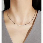 Sterling Silver Snake Chain Necklace Choker 925 Adjustable