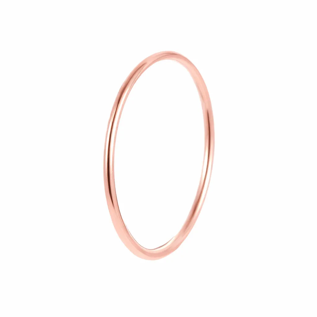 925 Thin Sterling Silver Band Ring Minimalist Stackable