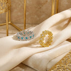 Tiara Ring 925 Sterling Silver Cubic Zirconia Openwork Crown Band