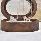 Unicorn Necklace 925 Sterling Silver with Mother of Pearl